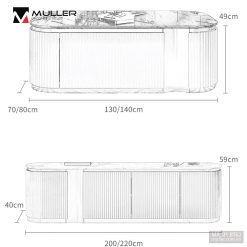 Bàn Trà Kệ Tivi Cao Cấp Muller Bt62 5 Min