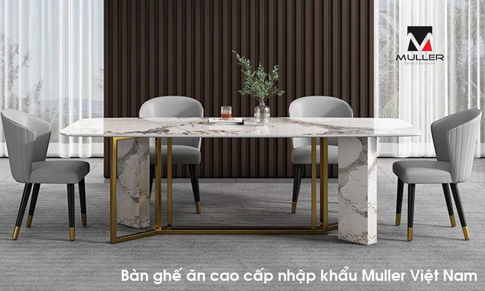 Bàn ăn Mặt đá Nhập Khẩu Cao Cấp Muller Việt Nam 1