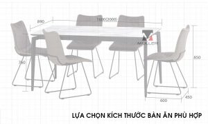 Lựa Chọn Kích Thước Bàn ăn Phù Hợp 1